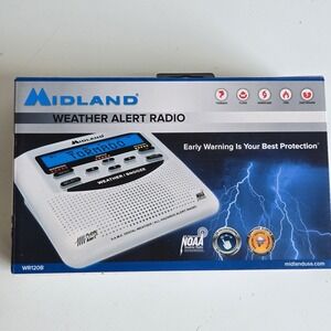 Midland WR120B/WR120EZ NOAA Emergency Weather Alert Radio New Early Warning EUC